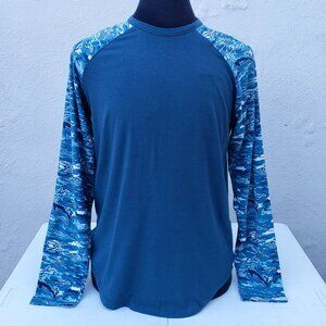 NEW kaede jersey raglan camo print long sleeve men’s tee